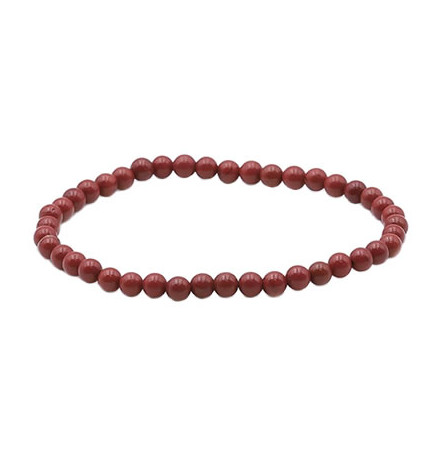 jaspe rouge bracelet 4mm