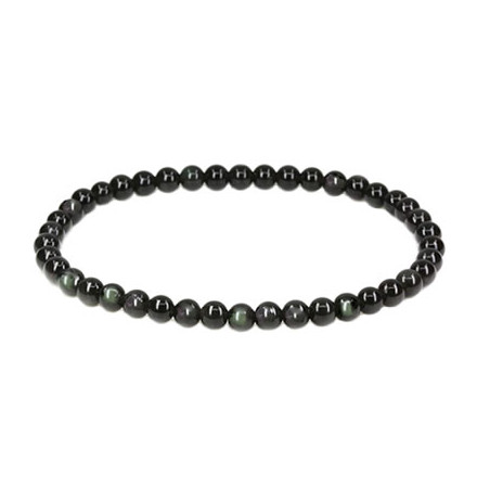 obsidienne oeil céleste bracelet 4mm