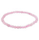 bracelet quartz rose perles 4mm