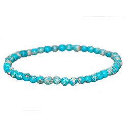 bracelet turquoise perles 4mm