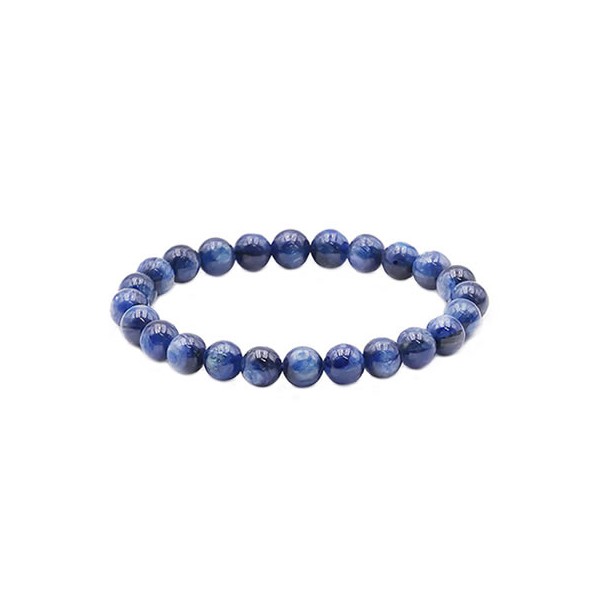 bracelet perles cyanite