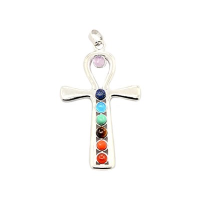 pendentif pierres 7 chakras