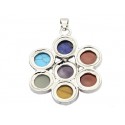 pendentif fleur pierre chakra