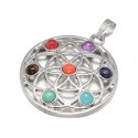 pendentif chakras cabochons pierres