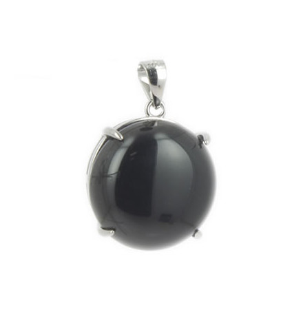 obsidienne noire pendentif