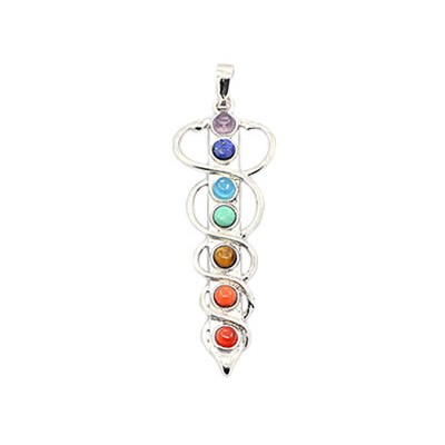 pendentif chakras en pierre