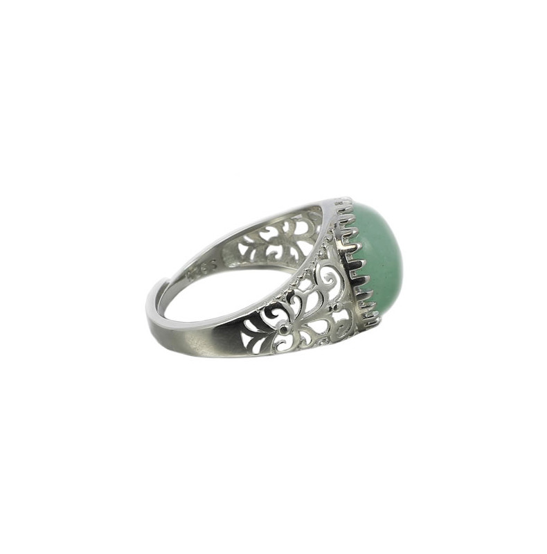 Bague Mystique En Aventurine Verte Et Argent Minerals Store