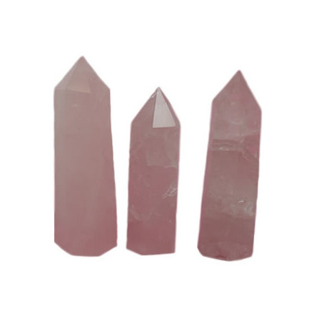 quartz rose pointe naturelle