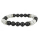 bracelet fraiser howlite black pearl