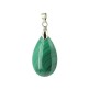 pendentif goutte malachite et argent 925