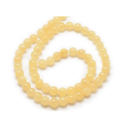 jade jaune fil de perles