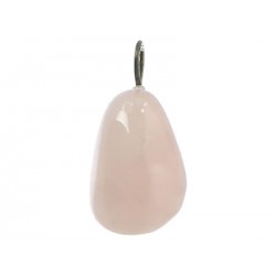 pendentif roulé quartz rose