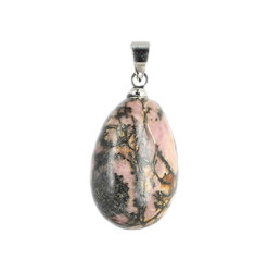 rhodonite pendentif pierre roulée