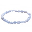 bracelet pierre roulée calcédoine