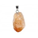 pendentif pierre brute citrine