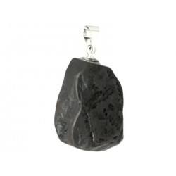 pendentif pierre brute hematite