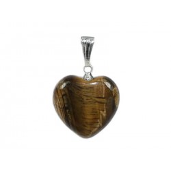 pendentif coeur oeil de tigre