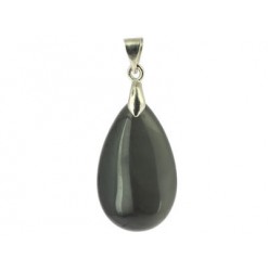 obsidienne céleste pendentif goutte