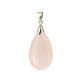 pendentif quartz rose pierre goutte