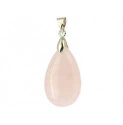 pendentif quartz rose pierre goutte