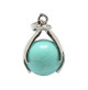 pendentif turquoise perle pierre