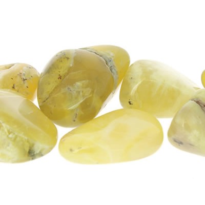 opale jaune pierre roulée