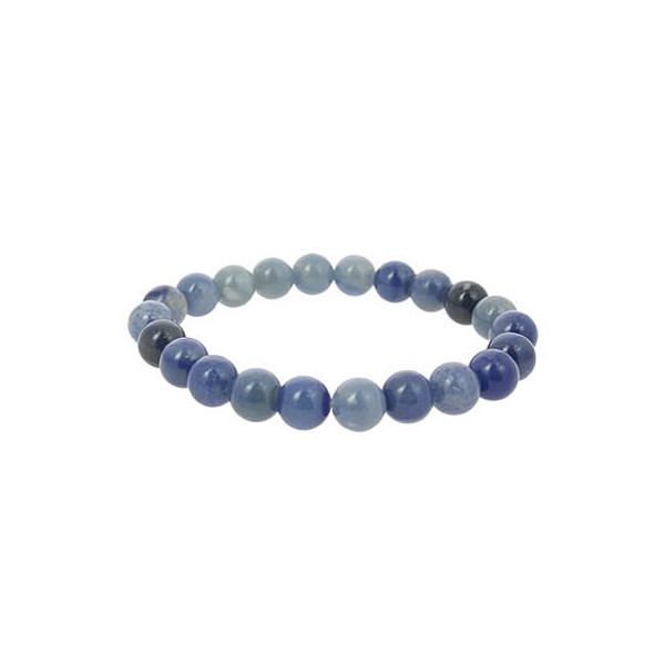 bracelet perles aventurine bleue