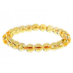 bracelet perles citrine