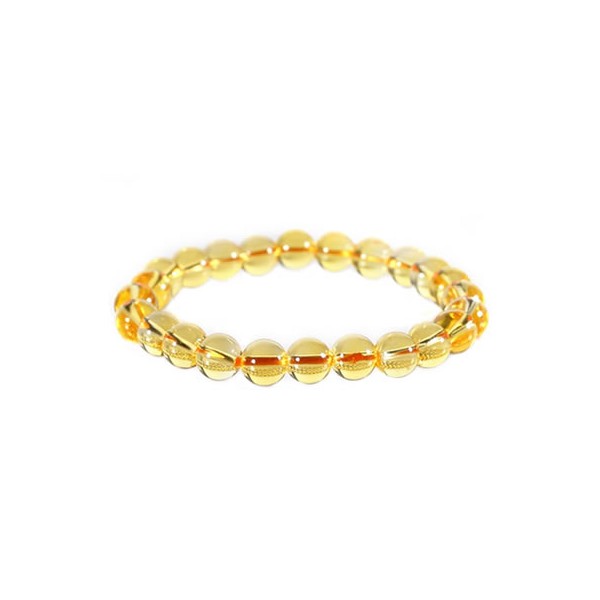 bracelet perles citrine
