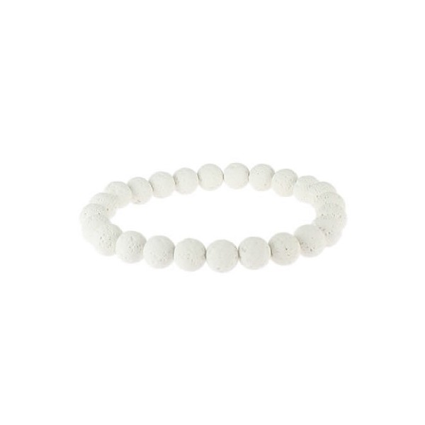 bracelet perles pierre lave