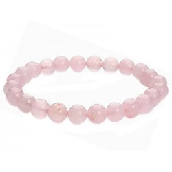 bracelet perles quartz rose