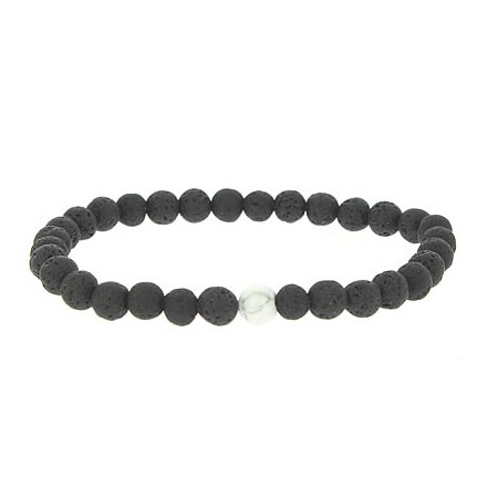 bracelet yin yang perles pierres