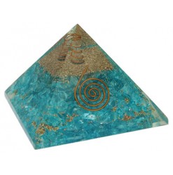 pyramide orgonite aigue marine