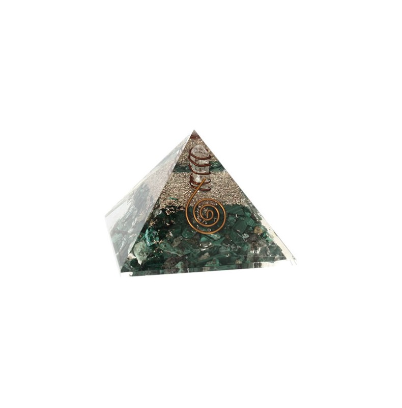 pyramide malachite orgonite