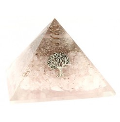 pyramide orgonite quartz rose