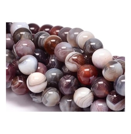 perles d'agate de botswana
