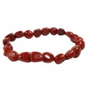 bracelet pierre roulée jaspe rouge