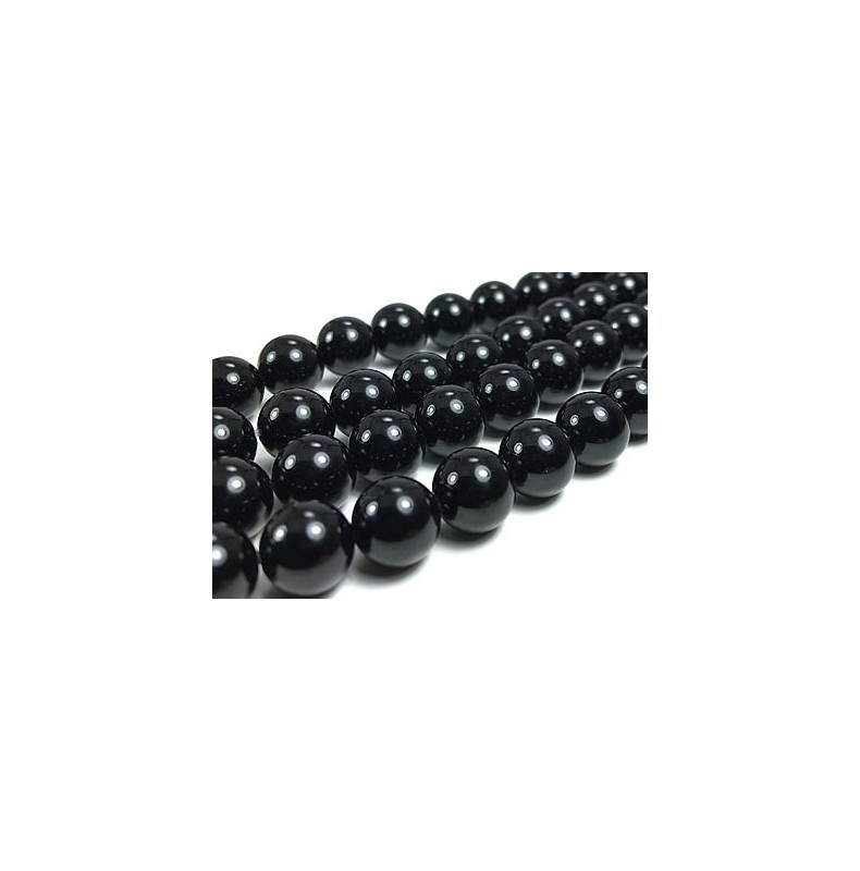 agate noire perles naturelles