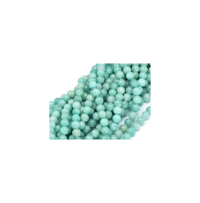 amazonite perles rondes naturelles