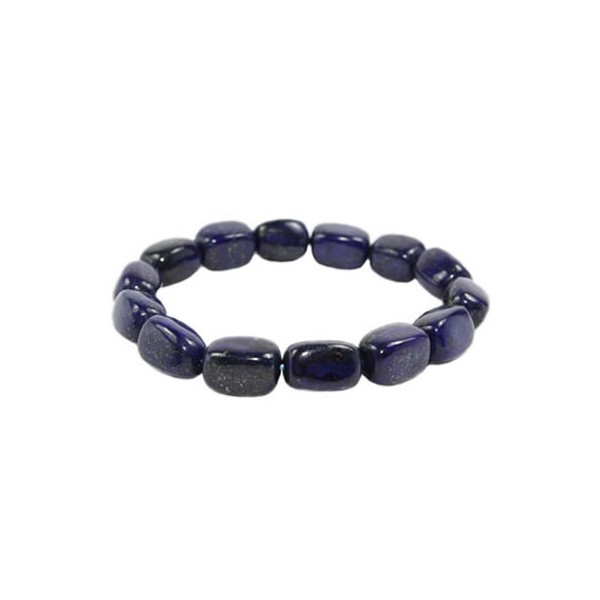 bracelet pierre roulée lapis lazuli