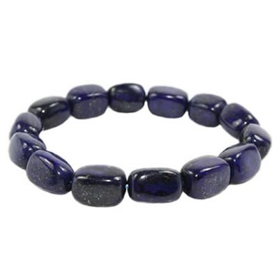 bracelet pierre roulée lapis lazuli