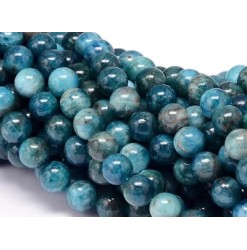 perles naturelles apatite bleue