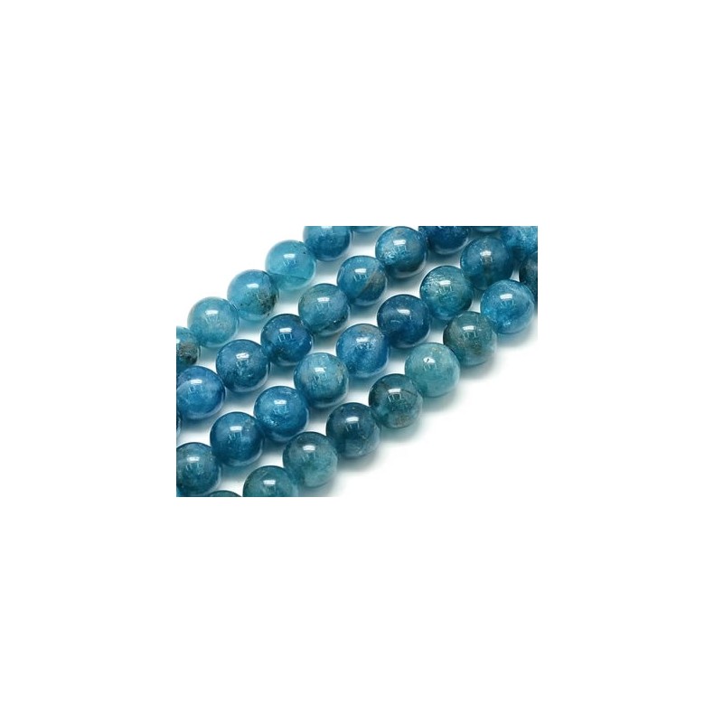 apatite bleue claire perles
