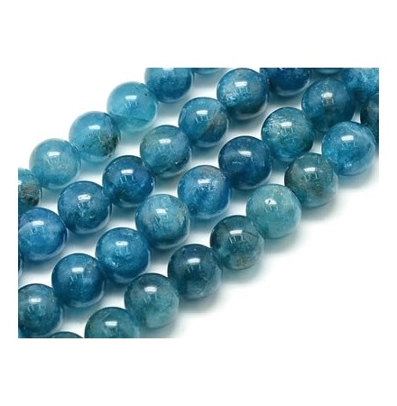 apatite bleue claire perles