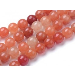 perles aventurine rouge