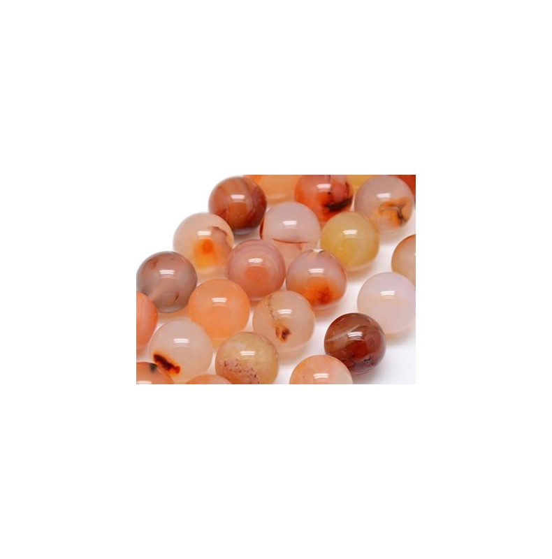 cornaline perles pierres rondes