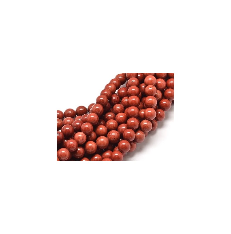 perles de jaspe rouge