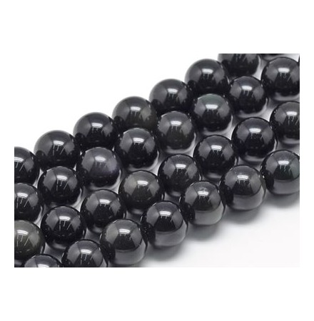perles obsidienne noire