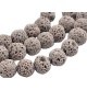 perles de pierre de lave grise