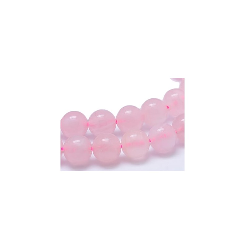 perles de quartz rose